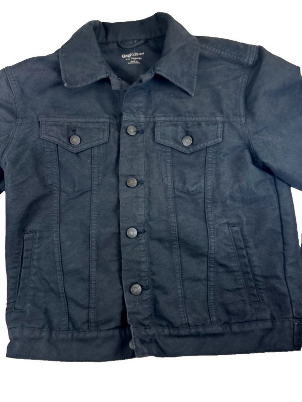 Gap Kids Denim Trucker Jacket Dark Blue Jean Jacket Size Xxl 16